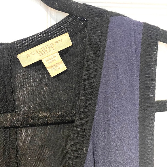 BURBERRY BRIT Navy Black Sleeveless JumpSuite - Picture 4 of 16